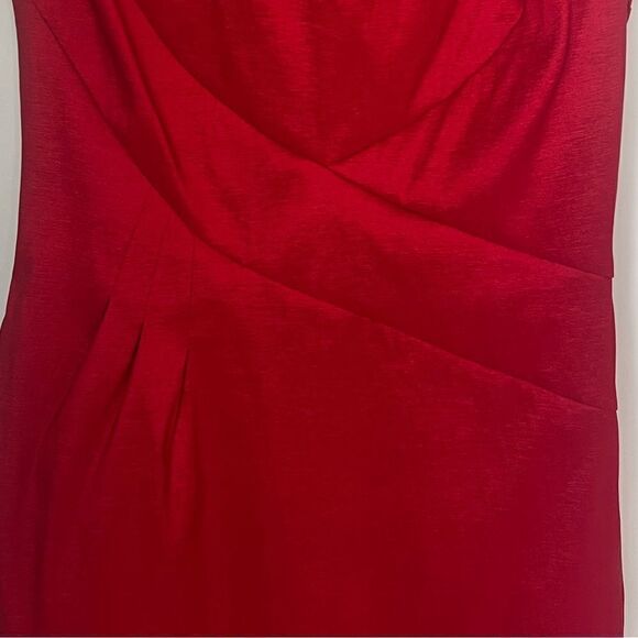 NWT W118 By Walter Baker Women’s Red Sleeveless Alexa Stitched Cocktail Dress M - Picture 10 of 13